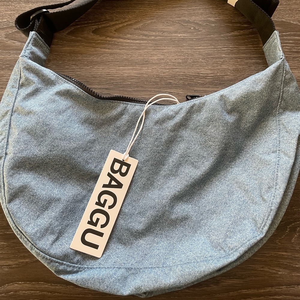 NWT medium crescent in digital denim!